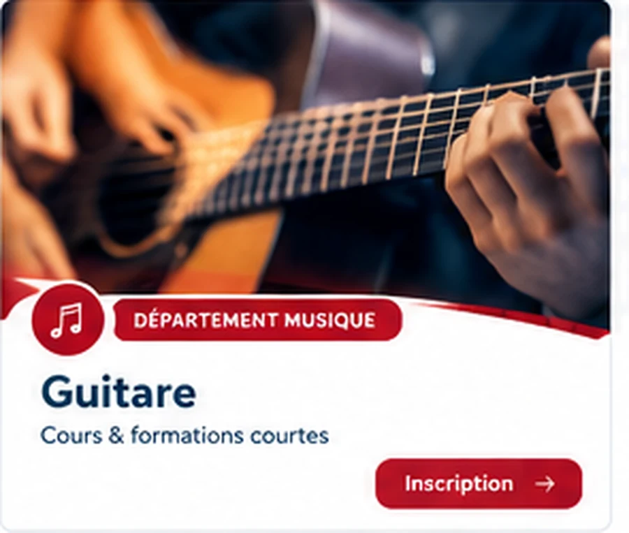 Apprentissage de la guitare